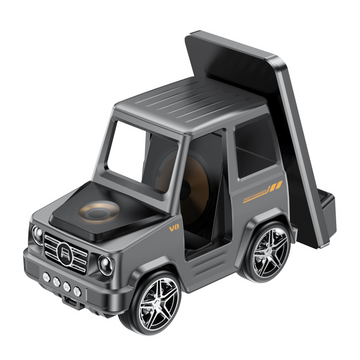 Chargeur induction 6 en 1 type-c station de charge chargement rapide sans fil avec fonction horloge et alarme forme de voiture